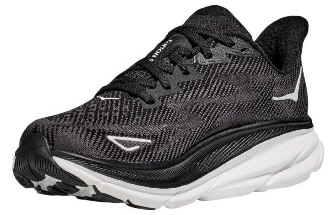 Clifton 9 2E Large &lsquo;Noir Blanc&rsquo;
