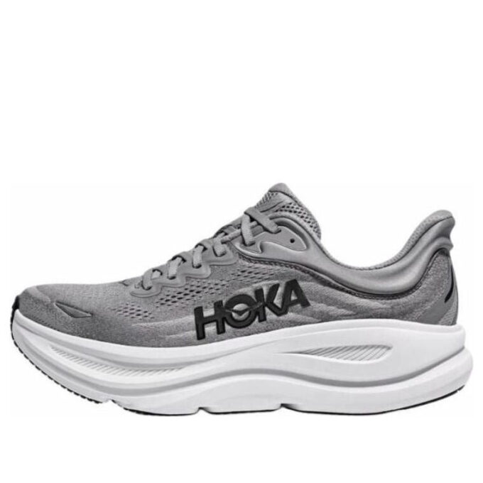 HOKA Bondi 9 Large &lsquo;Gris&rsquo;