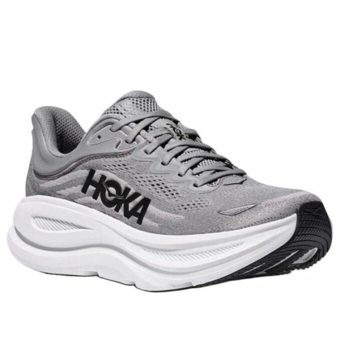 HOKA Bondi 9 Large &lsquo;Gris&rsquo;