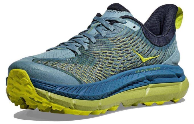 Mafate Speed  4 &lsquo;Bleu Pierre Citron Foncé&rsquo;