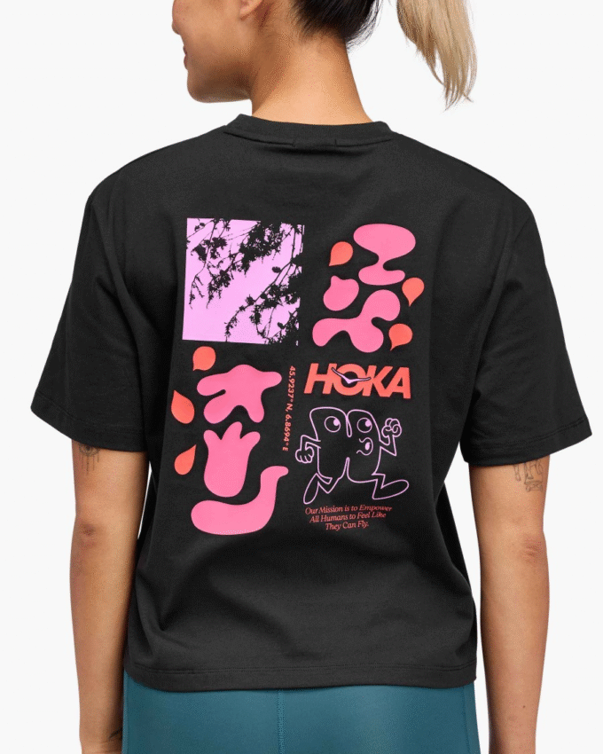 T-shirt à manches courtes Hoka Collage