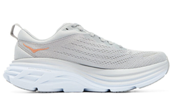 (WMNS) Bondi 8 Wide D &lsquo;Gris clair orange&rsquo;