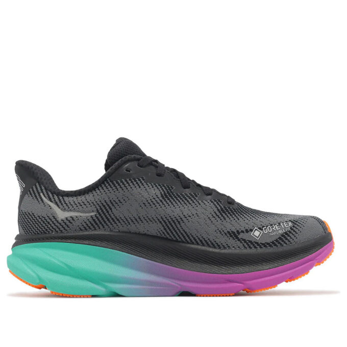 (WMNS) Clifton 9 Gore-Tex « Noir Aqua Électrique »