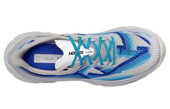 (WMNS) Clifton Edge Geometric &lsquo;Blanc Bleu Éblouissant&rsquo;